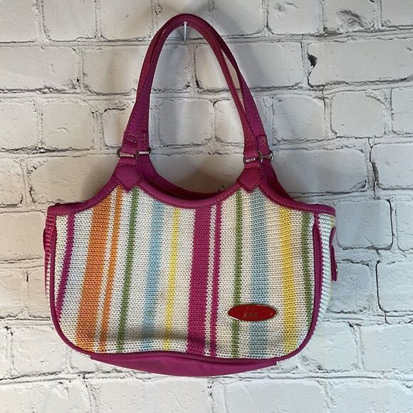 The Sak pink striped handbag. Pink purse The Sak - Picture 1 of 11